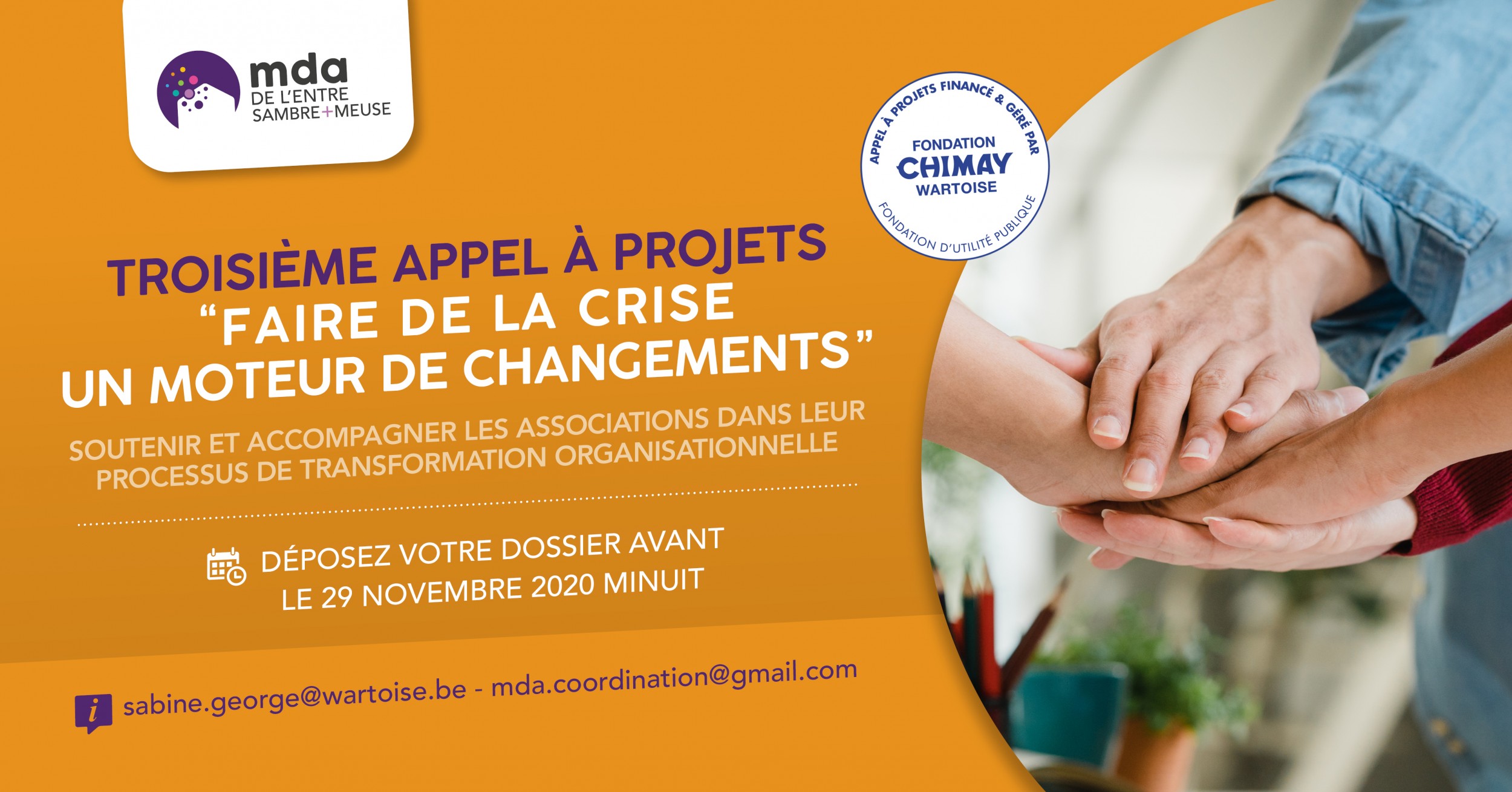 Troisième appel à projets "Faire de la crise un moteur de changements"
